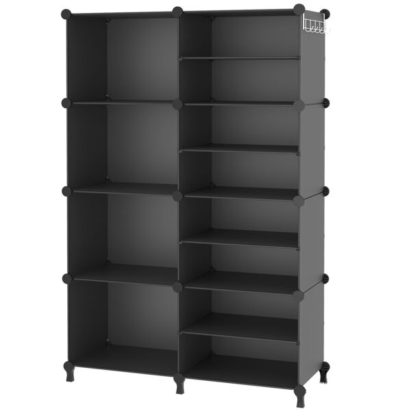AWTATOS Large 8 Cube Storage Black