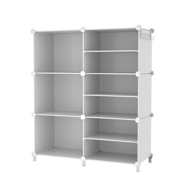 AWTATOS Large 6 Cube Storage White